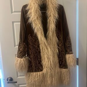Free People Moonglow coat (forever 21) Penny lane coat